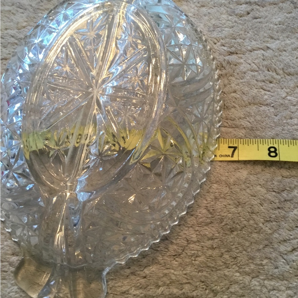 Anchor Hocking Clear Glass Relish Dish Vintage - Picture 5 of 5